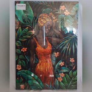 African woman canvas wall art